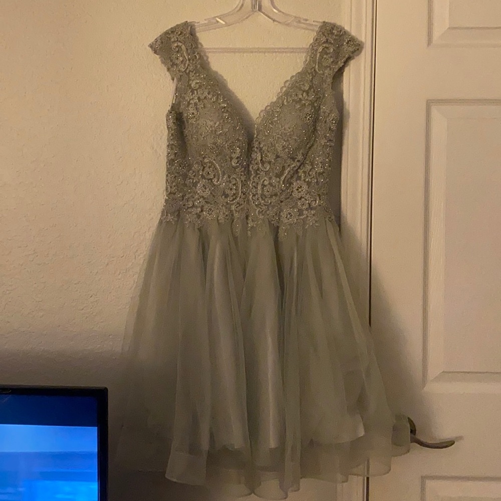 Silver/gray dress